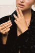 HAMMERED STAR PINKY RING GOUD